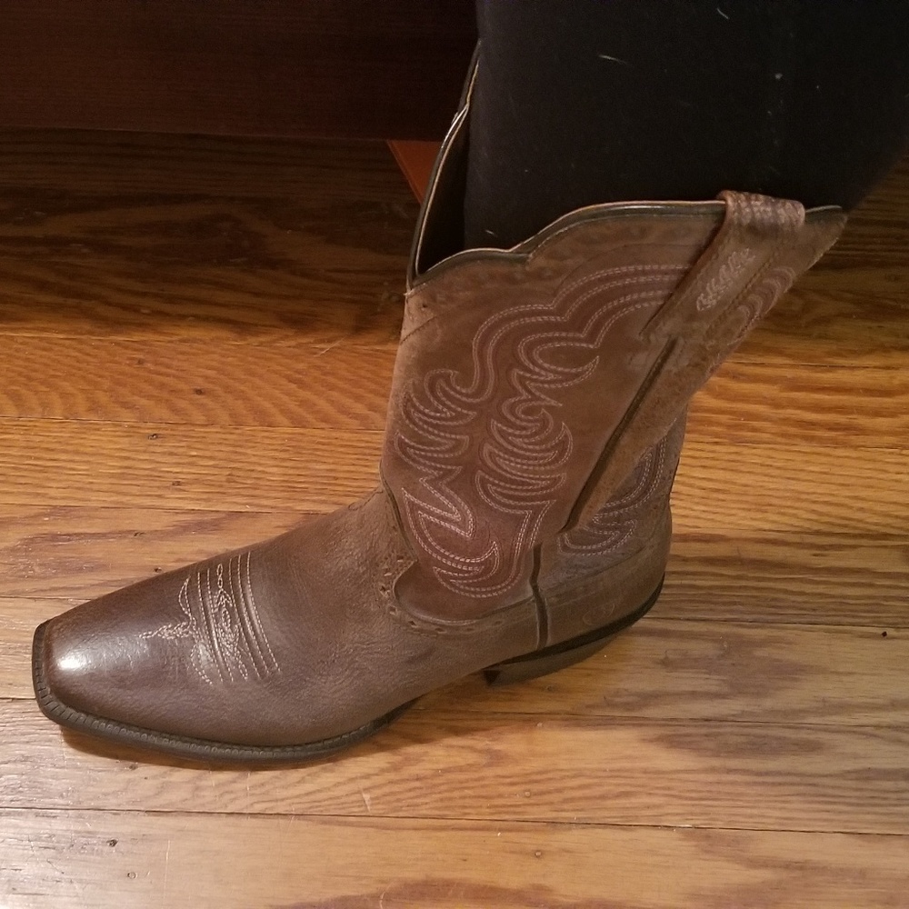 Leather cowboy boots - Picture 3 of 3